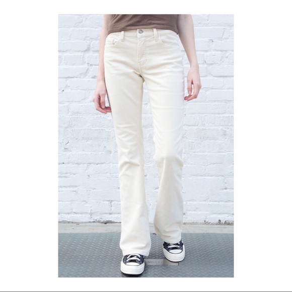 NWT brandy melville brielle corduroy flare pants - Picture 3 of 4